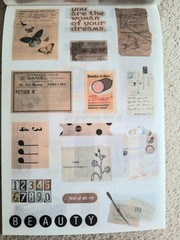 50 Pgs Vintage Series Washi Stickerbook 450+Stick 20 Pgs EPH Papers