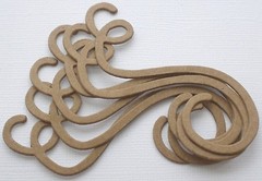 {9 Pc} *FLOWER & VINE FLOURiSH* Bare Chipboard Die Cuts