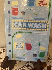 NOS Sealed Vintage Car Wash Stickopotamus Binder Sheet Stickers 90s Y2K Craft