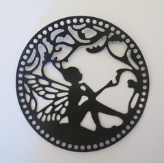 Fairies #3 Fairy Intricate Paper Die Cut Embellishments scrapbooking 9 pc Black