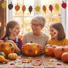 Fall Crafts for Kids – Maple Leaf Glitter Foam Stickers | 138 PCS Self Adhesi…