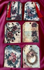 Dark Gothic Romance Junk Journal Kit Vintage Ephemera Victorian Scrapbook 77 Pcs