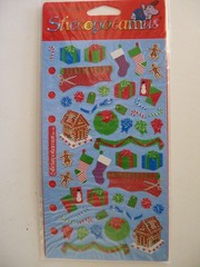 Stickopotamus/Sticko CHRISTMAS WRAP Binder Sheet Scrapbook Stickers New