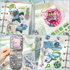 600+Dreamcore Japanese Sticker Book-30 Sheets Nature Sceneery Scrapbook Stick…