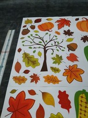 100 Stickers – Welcome Fall Thanksgiving Harvest Pumpkin Corn Leaves Acorns