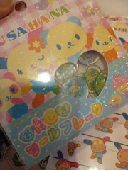 Usahana sticker Monotone Stone three kinds