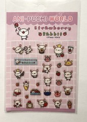 Strawberry Rabbit Stickers Ani-Punch World