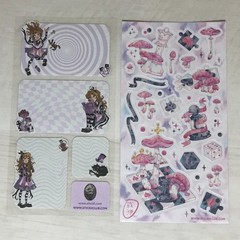 Stickii Club Sticker Sheets Lot of 8 Miscellaneous
