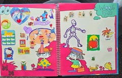 Vintage 1983 Imperial Sticker Album LOADED 150+ Stickers Snoopy Hello Kitty CPK