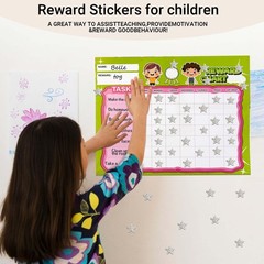 2100 Pcs Star Stickers, Glitter Star Stickers for Reward Chart 30 Sheets Rewa…
