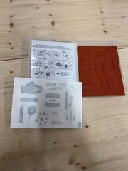 Stampin’ Up! Celebrate With Tags Cling Stamp Set – Happy Birthday Christmas Love