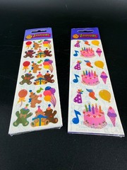 Vintage Sticker Collection Sandylion Holographic 90s Mother Of Pearl Birthday