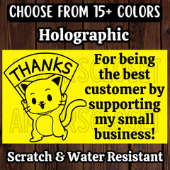 50 THANK YOU STICKERS 2.25″ LABELS SEALS BEST SELLER INCREASE REVIEWS!