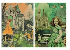 8 PCs Irish St Patrick’s Day Pictures 5×7 Junk Journals Scrapbook USA Seller