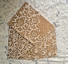 Eight Handmade 28 Pound-8.5 x 11 Inch Coffee Dyed Paper for Your Journals-Set 1