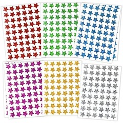 1620 Pack Holographic Foil Metallic Star Stickers for Kids Reward School Home