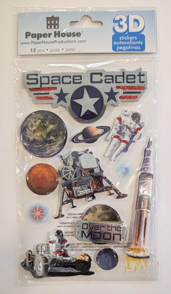 Space Cadet Astronaut Planets Outer Space Scrapbooking Stickers By Paper House