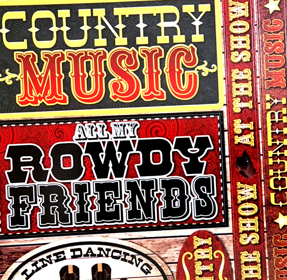 Reminisce Country Music Cardstock Stickers Rowdy Friends Line Dancing 2012 Rare