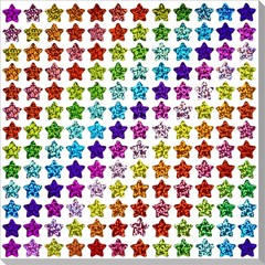 2340 Pack Holographic Star Stickers, 0.6in Reward Stickers for Kids