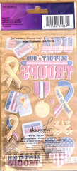 Sticko 14pc Military Support Our Troops Stickers Patriotic USA Scrapbooking, NEW