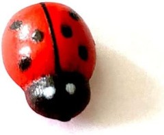 Enchanting 100 Mini Ladybug Stickers – Wooden, Self-Adhesive Garden Accents