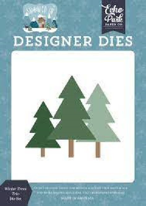 ECHO PARK Designer Die Set Steel Dies – WINTER TREES TRIO
