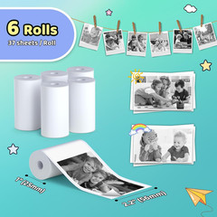 6 Rolls of Refill Sticker Paper
