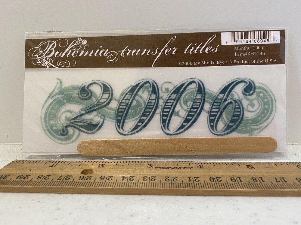 My Mind’s Eye Bohemia Rub On Transfer Titles Scrapbook Craft «2006”