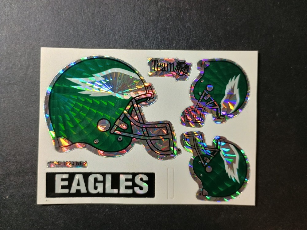 Vintage Philadelphia Eagles NFL Prism Vending Sticker VTG 90s