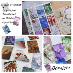 Washi Stickers, 6 Sets 300 Pcs Aesthetic Sticker Book for DIY Journaling, Jou…