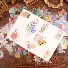 Gilding Flower Stickers 240 Pieces – Glitter Watercolor Transparent Stickers …