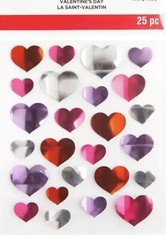 Recollections Large Gemstone Hearts Pink Red Wedding VALENTINES DAY Love Sticker