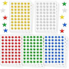 1200 Pack Multicolor Star Stickers for Behavior Chart Student Planner School