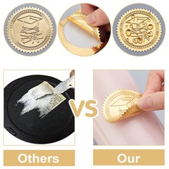 2 Inch Certificate of Achievement Gold Foil Embossed Envelope Seals Stickers …