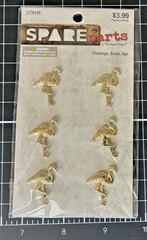 The Paper Studio SPARE PARTS Gold FLAMINGO or STARS Brads