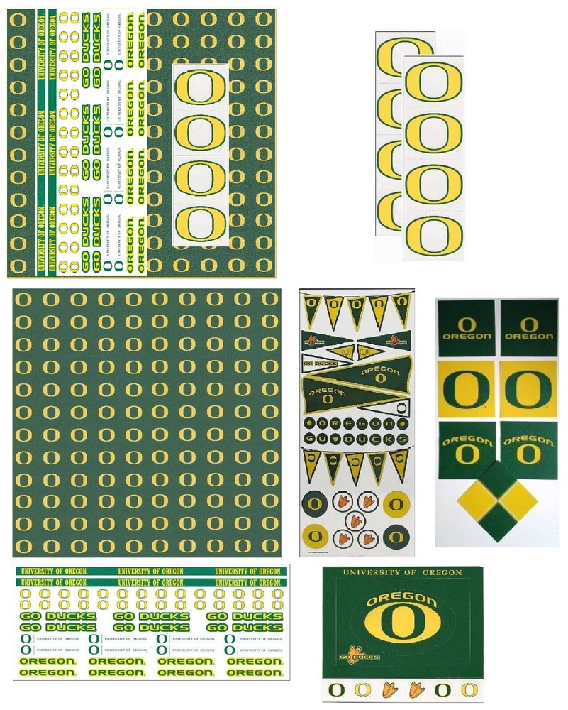 University of Oregon Ducks Scrapbook Kit Stickers Paper U-CHOOSE
