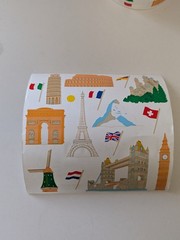 Vtg 1998 Roll Mrs. Grossman’s Stickers By The Yard European Landmarks 6×6″