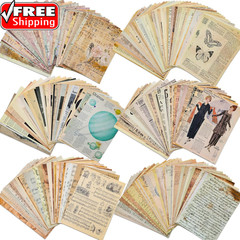 200 Sheets of Vintage Scrapbook Paper, Journaling Scrapbooking Supplies Craft De
