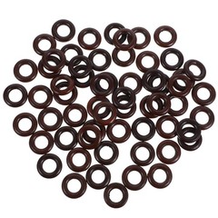 50Pcs Wooden Craft Connectors Coffee Color for Jewelry Making