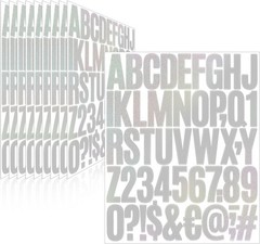 500 Pcs 10 Sheets Letter Stickers,Self Adhesive Waterproof 2 Inch Mailbox Num…