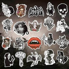 300PCS Gothic Stickers Pack cool for Teens, Vinyl Punk Gothic Stickers