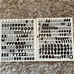 Creative Memories Making Memories Scrapbooking ABC/123 Sticker PC Letters Used