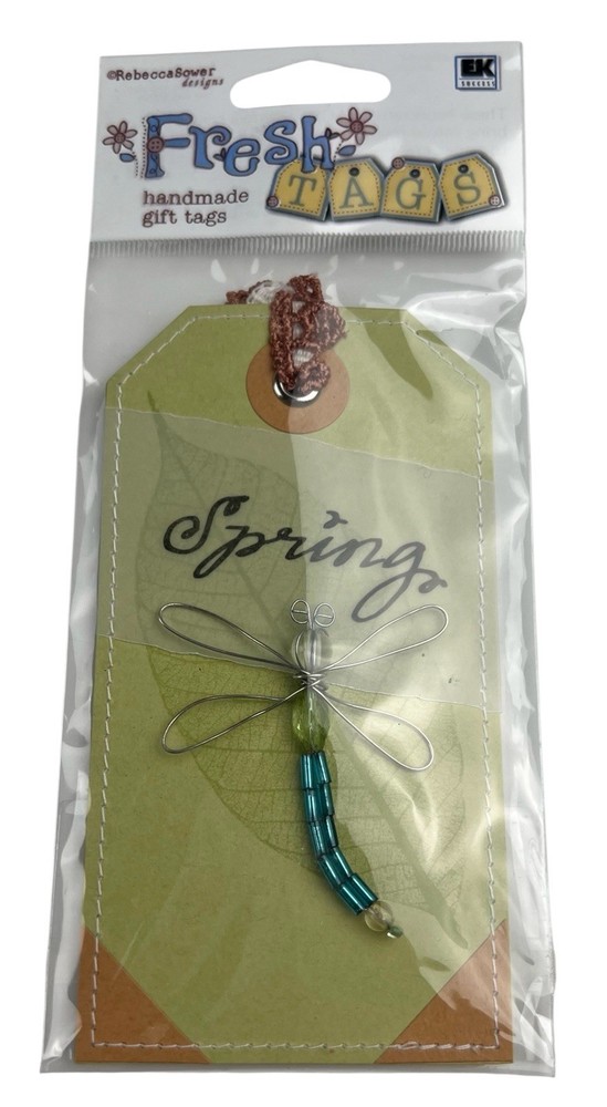 EK Success Rebecca Sower Fresh Tags Spring Flight Gift Tag Scrapbook Ephemera