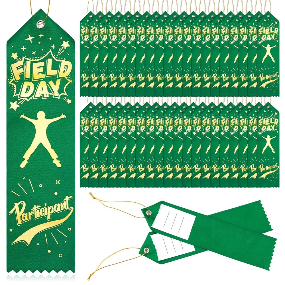 100 PCS Field Day Participant Award Ribbons Winner Recognition Prizes Set