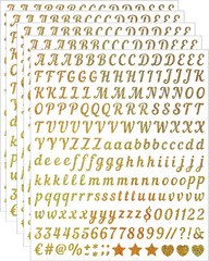 5 Sheets Craft Letter Stickers, 1000 PCS Glitter Script Alphabet A-Z Vinyl Self