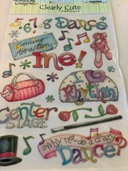 CREATIVE IMAGINATIONS 3D EPOXY STICKERS RENAE LINDGREN BALLET DANCE CRAZY DANCE