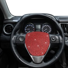 Bling Rhinestone Sheet Self-Adhesive Sticker 7.87 Inch x 4.92 FT Red