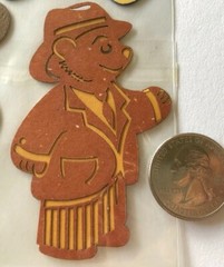 TEDDY BEARS Laser Overlay Die-Cuts(3pc)DCWV•Stuffed Animal•Child’s Toy•Browns•