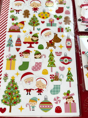 #812 – CHRISTMAS MAGIC RARE & OH WHAT FUN ELVES SANTA DOODLE-POPS STICKERS