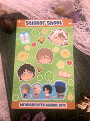 Mr A’s Farm 4×6 inch Matte Sticker Sheet | Yaoi Fan Merch Stickers